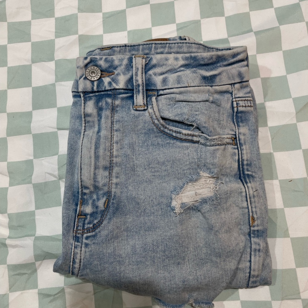 Classic Blue Distressed Women's Jeans